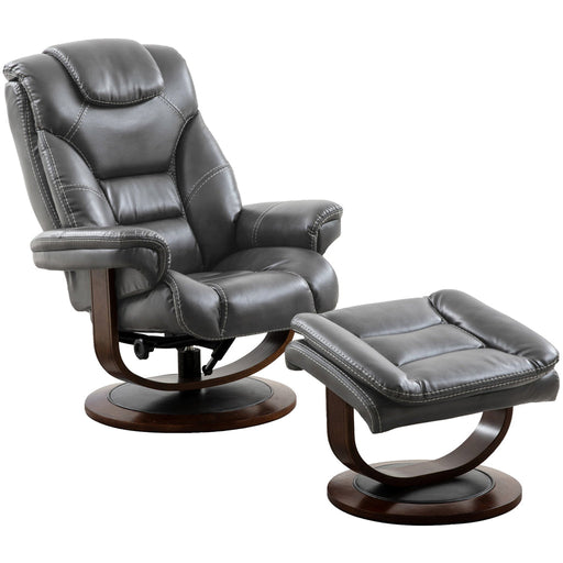 Parker Living - Monarch Manual Reclining Swivel Chair and Ottoman in Flint - MMON#212S-FLI - GreatFurnitureDeal