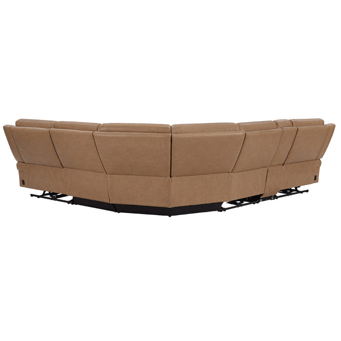 Parker Living - Momentum 6 Piece Modular Power Reclining Sectional in Cashew - MMTM-PACKA(HZ)-HM-CSHW - GreatFurnitureDeal