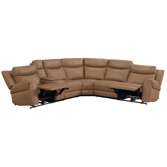 Parker Living - Momentum 6 Piece Modular Power Reclining Sectional in Cashew - MMTM-PACKA(HZ)-HM-CSHW - GreatFurnitureDeal
