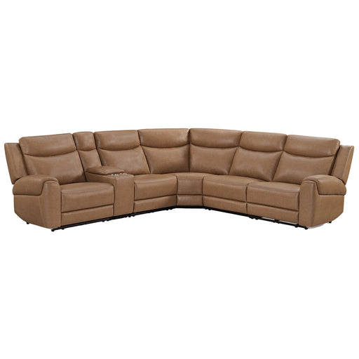 Parker Living - Momentum 6 Piece Modular Power Reclining Sectional in Cashew - MMTM-PACKA(HZ)-HM-CSHW - GreatFurnitureDeal