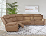 Parker Living - Momentum 6 Piece Modular Power Reclining Sectional in Cashew - MMTM-PACKA(HZ)-HM-CSHW - GreatFurnitureDeal