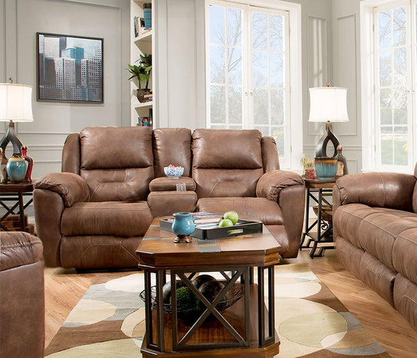 Southern Motion - Pandora Double Reclining Console Sofa with Power