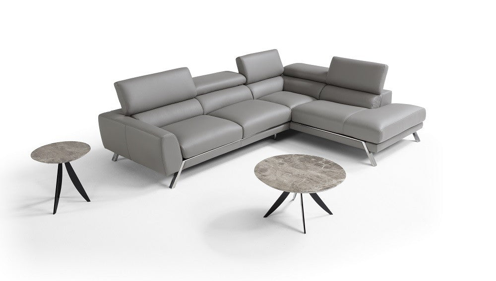 J&M Furniture - The Mood Right Hand Facing Sectional in Grey - 1828830-RHF