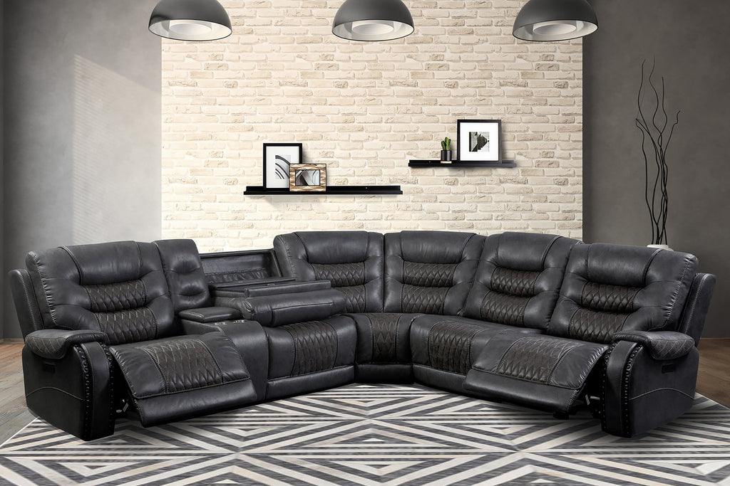 Parker Living - Outlaw 6 Piece Sectional Sofa in Stallion - MOUT-PACKT(H)-STA - GreatFurnitureDeal