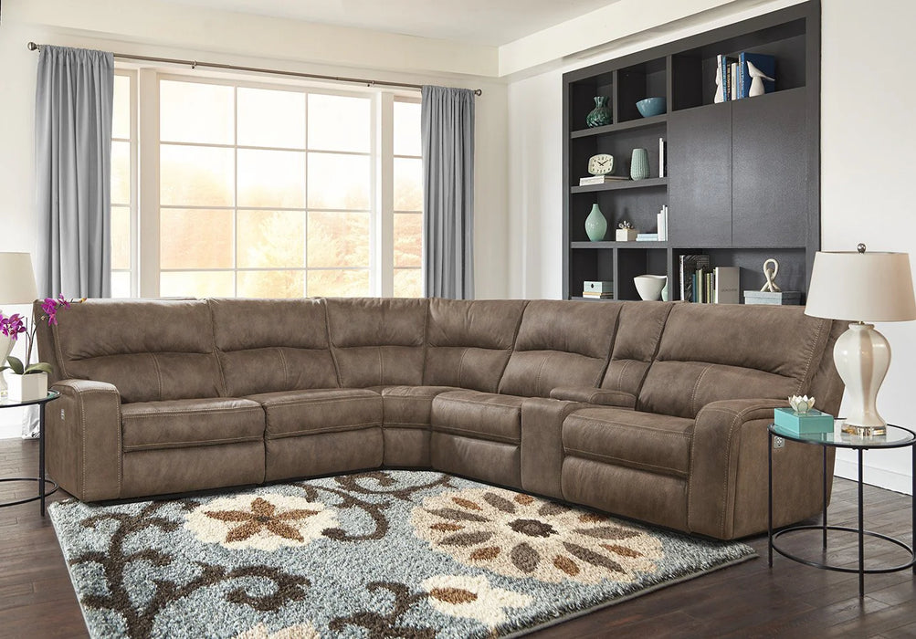 Parker Living - Polaris 6 Piece Sectional Sofa in Kahlua - MPOL-PACKA(H)-KA - GreatFurnitureDeal