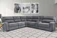 Parker Living - Polaris 6 Piece Sectional Sofa in Bizmark Grey - MPOL-PACKA(H)-BIG - GreatFurnitureDeal