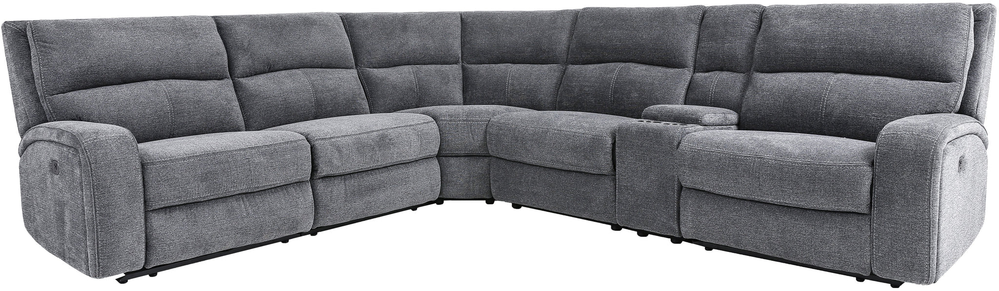 Parker Living - Polaris 6 Piece Sectional Sofa in Bizmark Grey - MPOL-PACKA(H)-BIG - GreatFurnitureDeal