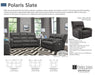 Parker Living - Polaris Power Sofa in Slate - MPOL#832PH-SLA - GreatFurnitureDeal