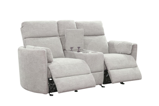Parker Living - Radius Power Glider Reclining Console Loveseat in Mineral - MRAD#822CPG-MIN - GreatFurnitureDeal