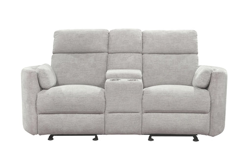 Parker Living - Radius Power Glider Reclining Console Loveseat in Mineral - MRAD#822CPG-MIN - GreatFurnitureDeal