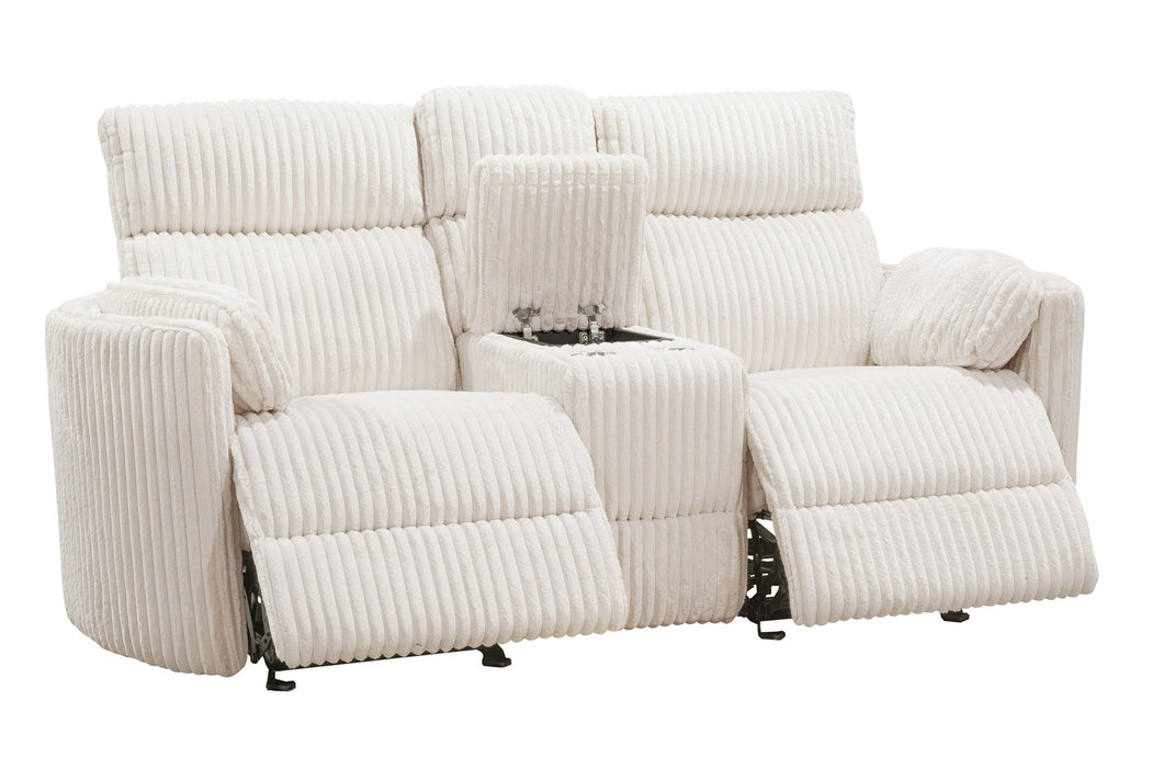 Parker Living - Radius Power Glider Reclining Console Loveseat in Ivory Off White - MRAD#822GP-XL-KRY