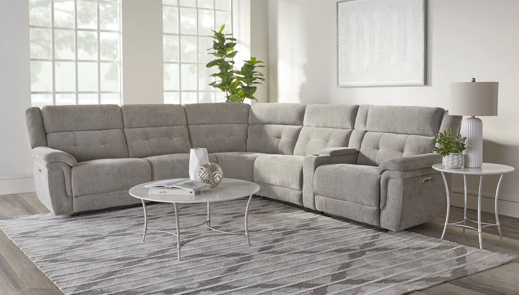 Parker Living - Richland 6 Piece Modular Power Reclining Sectional in Bristol Grey - MRIC-PACK6T(H)-BRGR - GreatFurnitureDeal