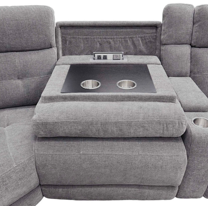 Parker Living - Richland 6 Piece Modular Power Reclining Sectional in Bristol Grey - MRIC-PACK6T(H)-BRGR - GreatFurnitureDeal
