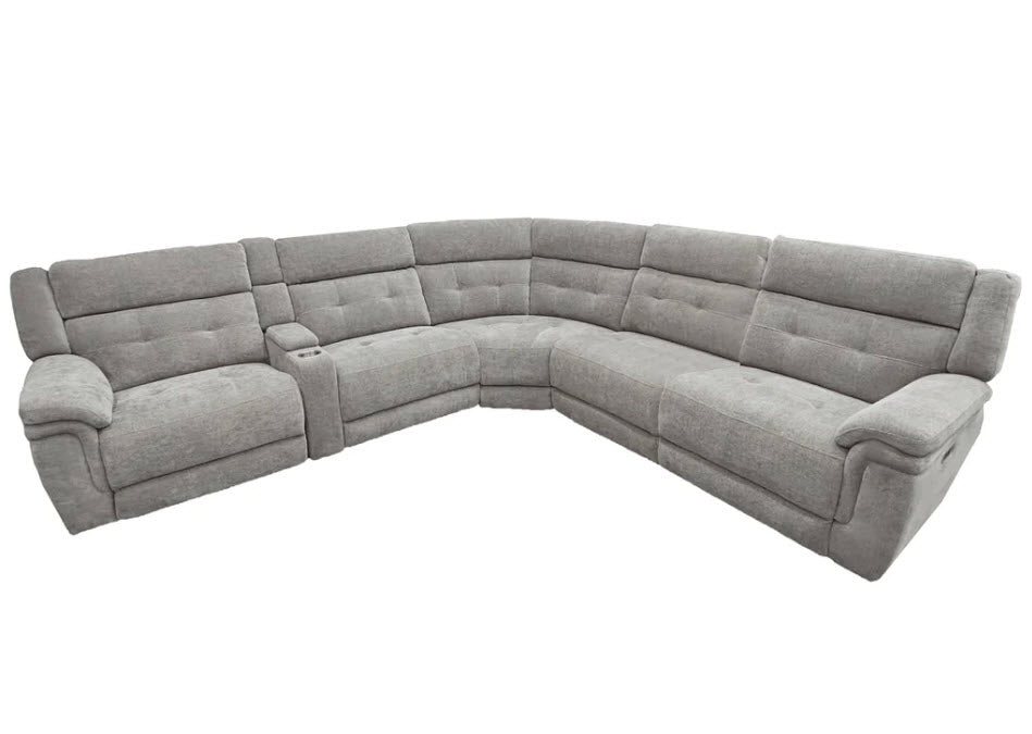 Parker Living - Richland 6 Piece Modular Power Reclining Sectional in Bristol Grey - MRIC-PACK6T(H)-BRGR - GreatFurnitureDeal