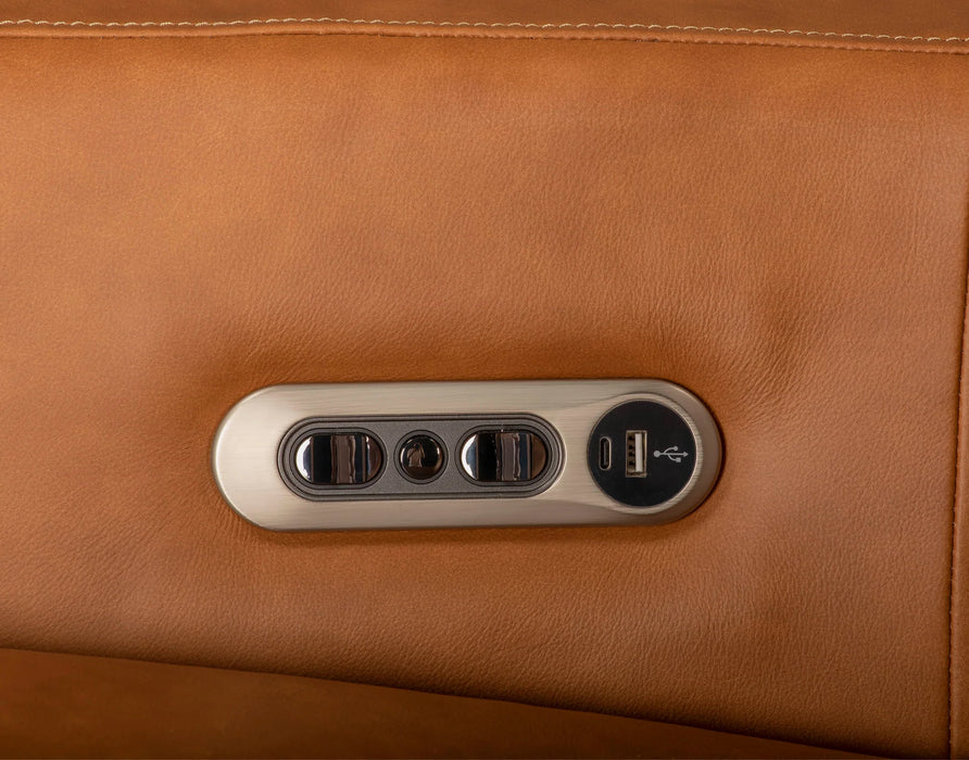 Parker Living - Remmington Power Swivel Glider Recliner in Vintage Caramel (Set of 2) - MRMG#812GSPH-VGCM - GreatFurnitureDeal