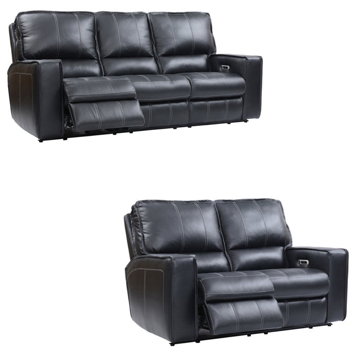 Parker Living - Rockford 2 Piece Power Sofa Set in Verona Black - MROC#833PH-VBK-2SET - GreatFurnitureDeal