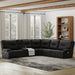Parker Living - Spartacus 6 Piece Sectional Sofa in Black - MSPA-PACKA(H)-BLC - GreatFurnitureDeal