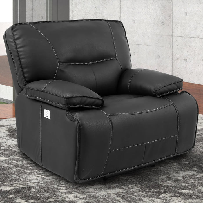 Parker Living - Spartacus Power Recliner with USB Port & Power Headrest in Black -Set of 2- MSPA#812PH-BLC - GreatFurnitureDeal