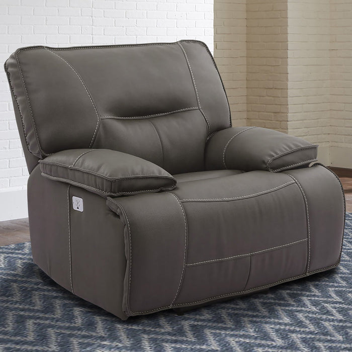 Parker Living - Spartacus Power Recliner with Power Headrest and USB Port in Haze -et of 2- MSPA#812PH-HAZ - GreatFurnitureDeal