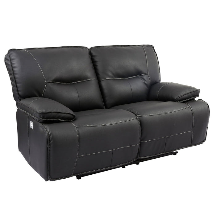 Parker Living - Spartacus Power Recliner Loveseat with USB Port & Power Headrest in Black - MSPA#822PH-BLC - GreatFurnitureDeal