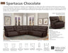 Parker Living - Spartacus 6 Piece Sectional Sofa in Chocolate - MSPA-PACKA(H)-CHO - GreatFurnitureDeal