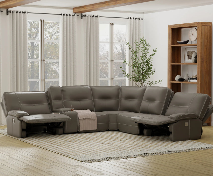 Parker Living - Spartacus 6 Piece Sectional Sofa in Haze - MSPA-PACKA(H)-HAZ - GreatFurnitureDeal