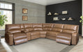 Parker Living - Swift Bourbon Modular 6 Piece Power Reclining Sectional - MSWI-PACKA(H)-BOU - GreatFurnitureDeal