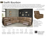 Parker Living - Swift Bourbon Modular 6 Piece Power Reclining Sectional - MSWI-PACKA(H)-BOU - GreatFurnitureDeal