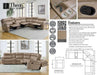 Parker Living - MTH-PACKA-STOF6 Piece Modular Manual Reclining Sectional in Stokes Toffee - MTH-KIT-6A-STOF - GreatFurnitureDeal