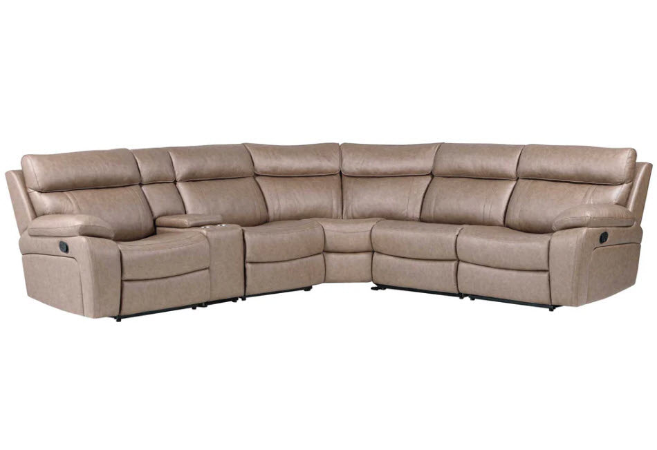 Parker Living - MTH-PACKA-STOF6 Piece Modular Manual Reclining Sectional in Stokes Toffee - MTH-KIT-6A-STOF - GreatFurnitureDeal