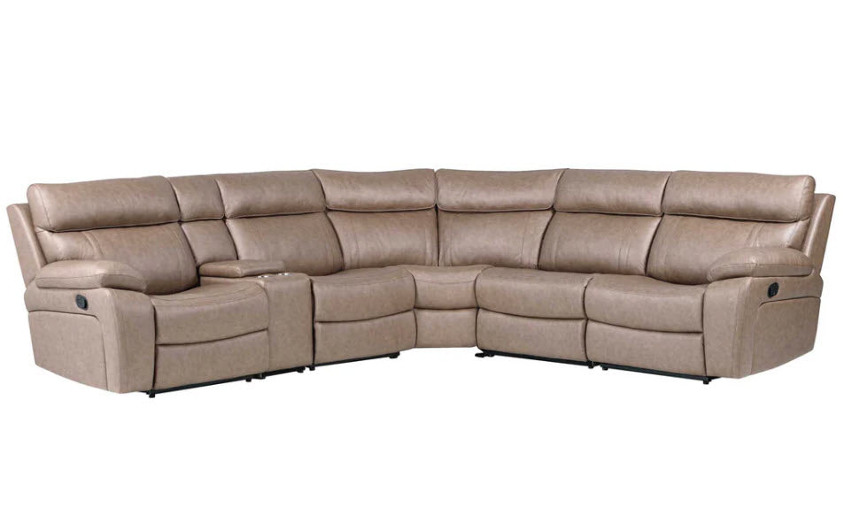 Parker Living - MTH-PACKA-STOF6 Piece Modular Manual Reclining Sectional in Stokes Toffee - MTH-KIT-6A-STOF - GreatFurnitureDeal