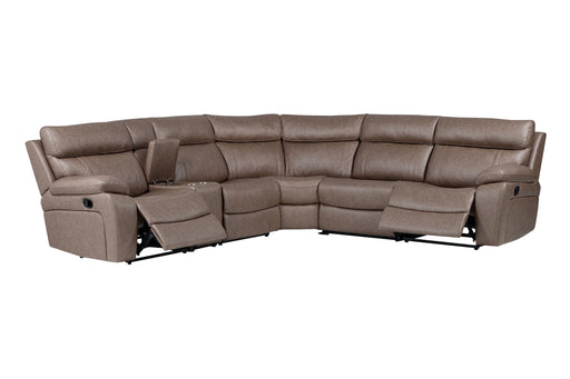 Parker Living - Theon 6 Piece Modular Manual Reclining Sectional in Stokes Toffee - MTHE-PACKA-STOF - GreatFurnitureDeal