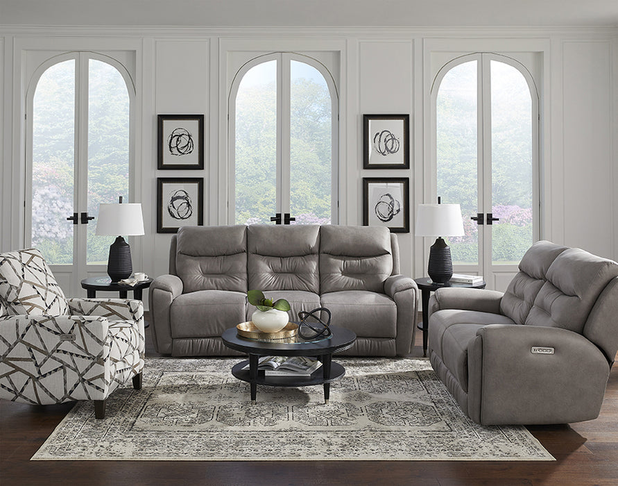 Southern Motion - Point Break Triple Power Sofa in Greystone - 356-64P