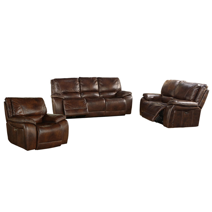 Parker Living - Vail Burnt Sienna Leather 3 Piece Dual Reclining Power Living Room Set - MVAI#832PH-822PH-812PH-BUR - GreatFurnitureDeal