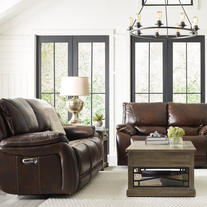 Parker Living - Vail Burnt Sienna Leather 2 Piece Dual Reclining Power Sofa Set - MVAI#832PH-822PH-BUR - GreatFurnitureDeal