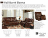 Parker Living - Vail Burnt Sienna Leather 2 Piece Dual Reclining Power Sofa Set - MVAI#832PH-822PH-BUR - GreatFurnitureDeal