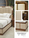 AICO Furniture - Mason Park"6 Piece Eastern King Channel Tufted Bedroom Set "Umber - 9094000EK4-406-6SET - GreatFurnitureDeal