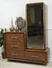 AICO Furniture - Mason Park"Offset Chest with Storage Mirror Cabinet"Umber - 9094070SA-4071-406 - GreatFurnitureDeal