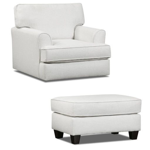 Southern Motion - ST8004 Spencer Matching Swivel Chair with Ottoman in Sugarshack Blanco - ST8004-02S-03-BLANCO-MTO - GreatFurnitureDeal