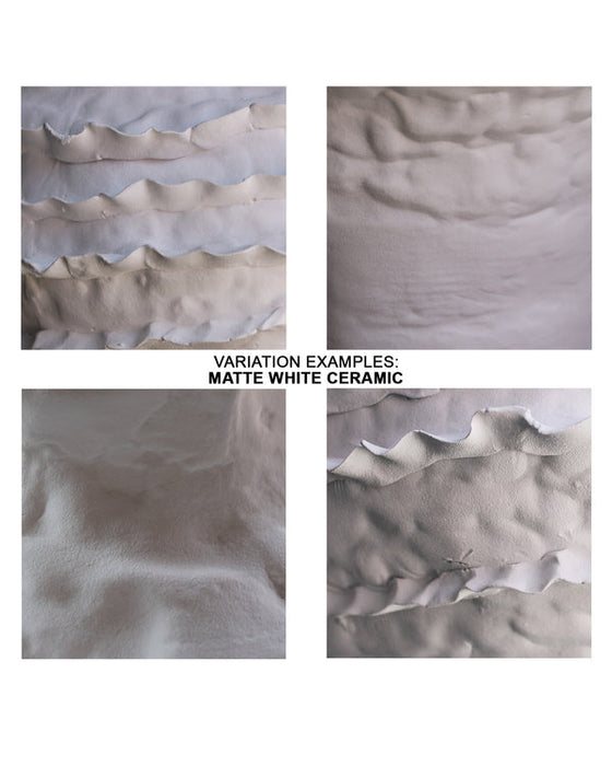 Jamie Young Company - Ruffle Vase in Matte White - 7RUFF-VAWH - GreatFurnitureDeal