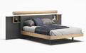 ESF Furniture - Maya King Bed in Oak - MAYA-K-OAK - GreatFurnitureDeal