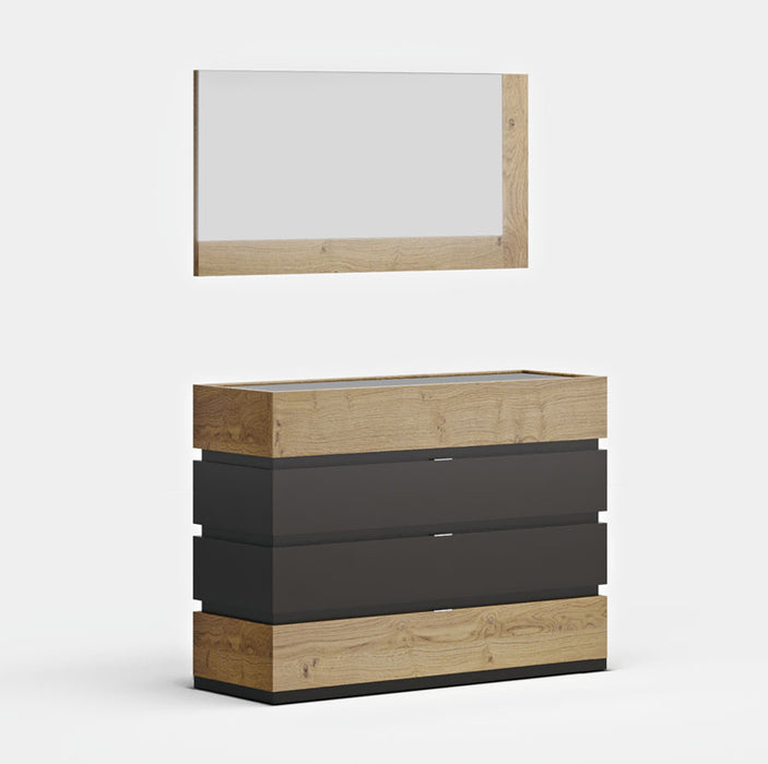 ESF Furniture - Maya Single Dresser in Oak - MAYA-DR-OAK - GreatFurnitureDeal