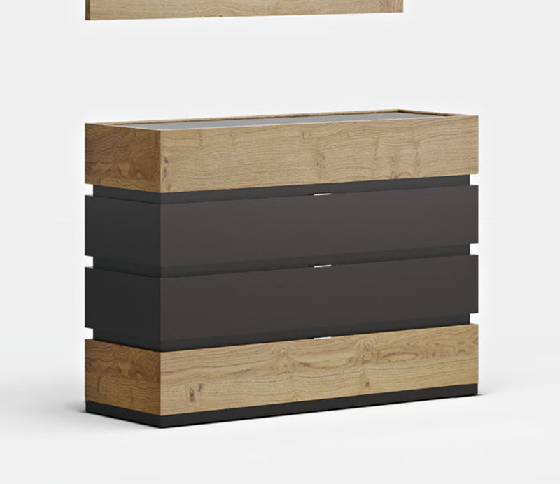 ESF Furniture - Maya Single Dresser in Oak - MAYA-DR-OAK - GreatFurnitureDeal