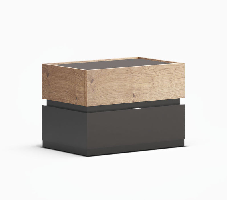 ESF Furniture - Maya 3 Piece Queen Bedroom Set in Oak - MAYA-Q-3SET-OAK - GreatFurnitureDeal