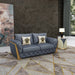 European Furniture - Castello Loveseat Gray Italian Leather - EF-19991-L - GreatFurnitureDeal