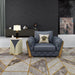 European Furniture - Castello Chair Gray Italian Leather - EF-19991-C - GreatFurnitureDeal