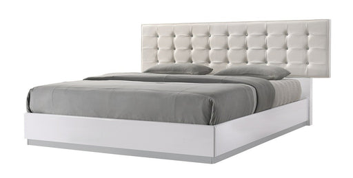 J&M Furniture - Milan White Queen Bed - 17687-Q-WHITE - GreatFurnitureDeal