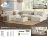 Jackson Furniture - Ritzy 6 Piece Sectional Sofa in Bone/Pearl - 223536-223531-223559-223531-223531-223576 - GreatFurnitureDeal