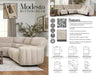Parker Living - Modesto 7 Piece Modular Power Reclining Sectional in Buttercream - MMOD-PACKT7(H)-BUCR - GreatFurnitureDeal