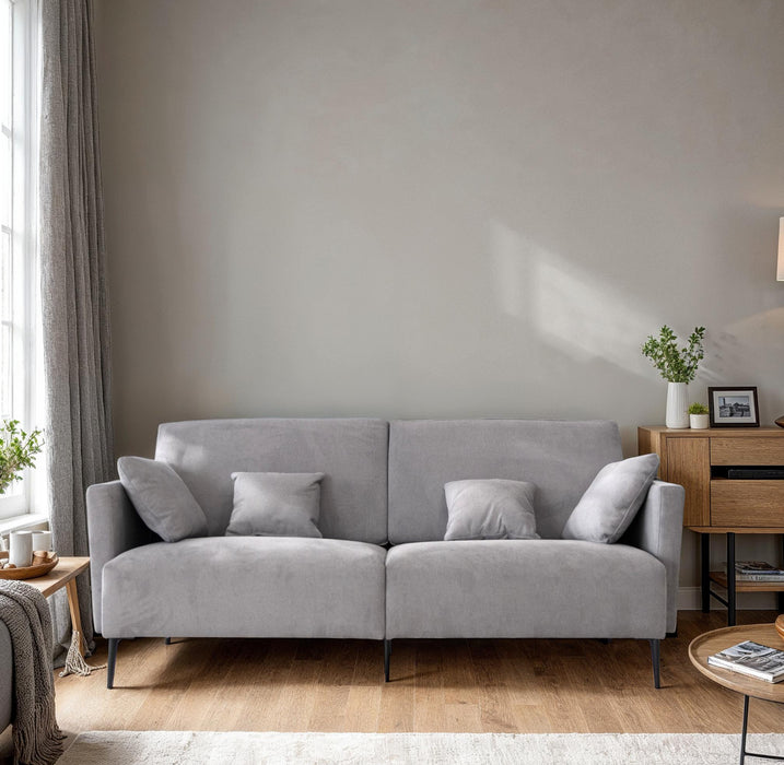 ESF Furniture - Monroe Living Room Set in Grey - MONROE-4